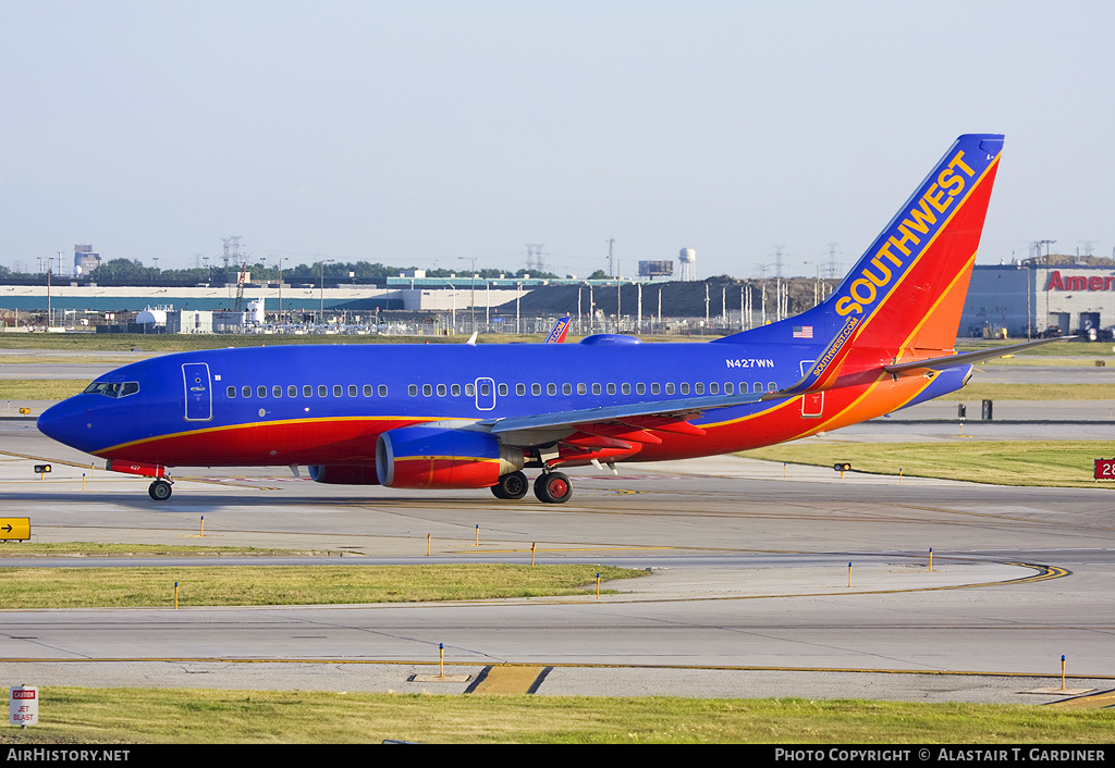 Aircraft Photo of N427WN | Boeing 737-7H4 | Southwest Airlines | AirHistory.net #64981