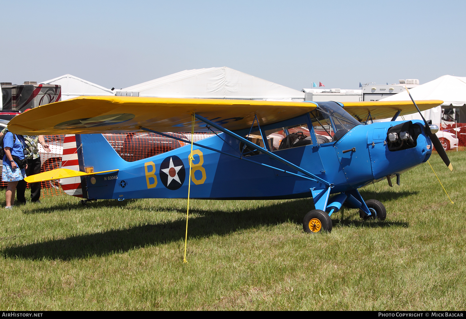 Aircraft Photo of N63045 | Taylorcraft DF-65 Tandem Trainer | USA - Air Force | AirHistory.net #64982