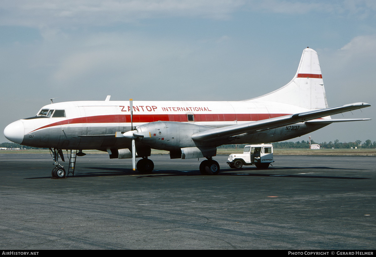 Aircraft Photo of N73137 | Convair 640/F | Zantop International Airlines | AirHistory.net #64996