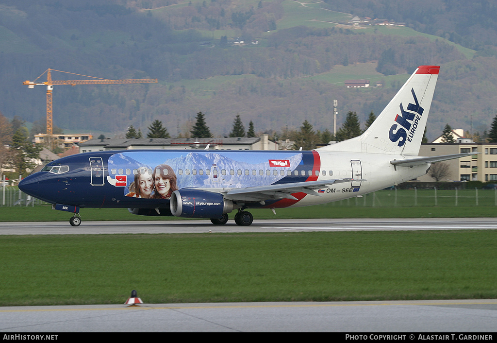 Aircraft Photo of OM-SEE | Boeing 737-53C | SkyEurope Airlines | AirHistory.net #65000