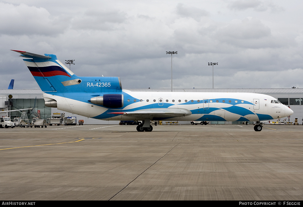 Aircraft Photo of RA-42365 | Yakovlev Yak-42D | Aeroflot Plus Aircompany | AirHistory.net #65029