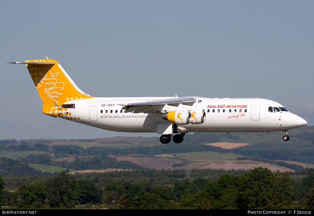 Aircraft Photo of SE-DST | British Aerospace Avro 146-RJ100 | Malmö Aviation | AirHistory.net #65054