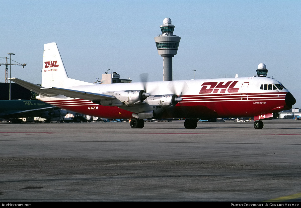 Aircraft Photo of G-APEM | Vickers 953C Merchantman | DHL Worldwide Express | AirHistory.net #65083