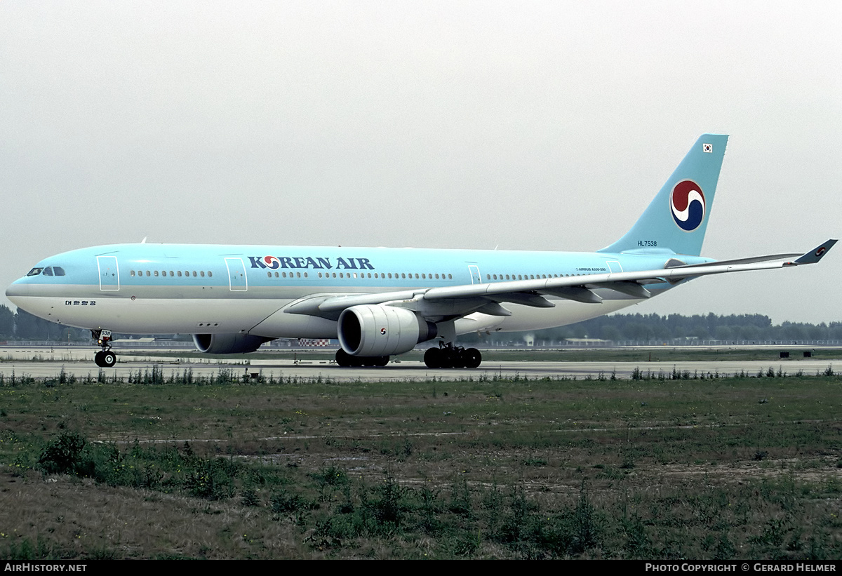 Aircraft Photo of HL7538 | Airbus A330-223 | Korean Air | AirHistory.net #65090
