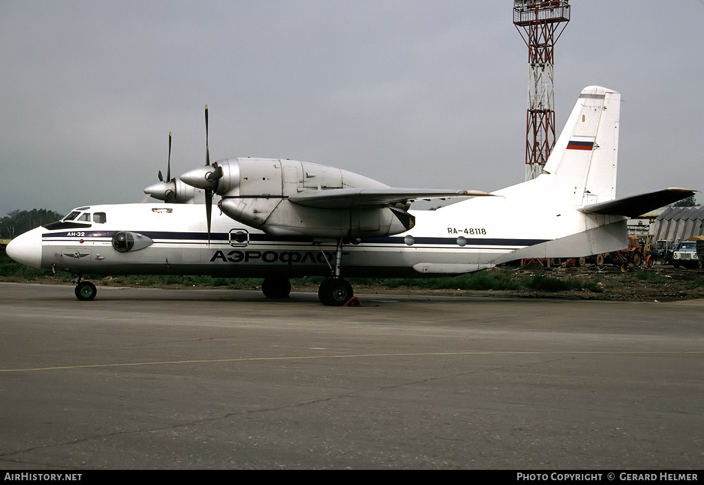 Aircraft Photo of RA-48118 | Antonov An-32A | Aeroflot | AirHistory.net #65094