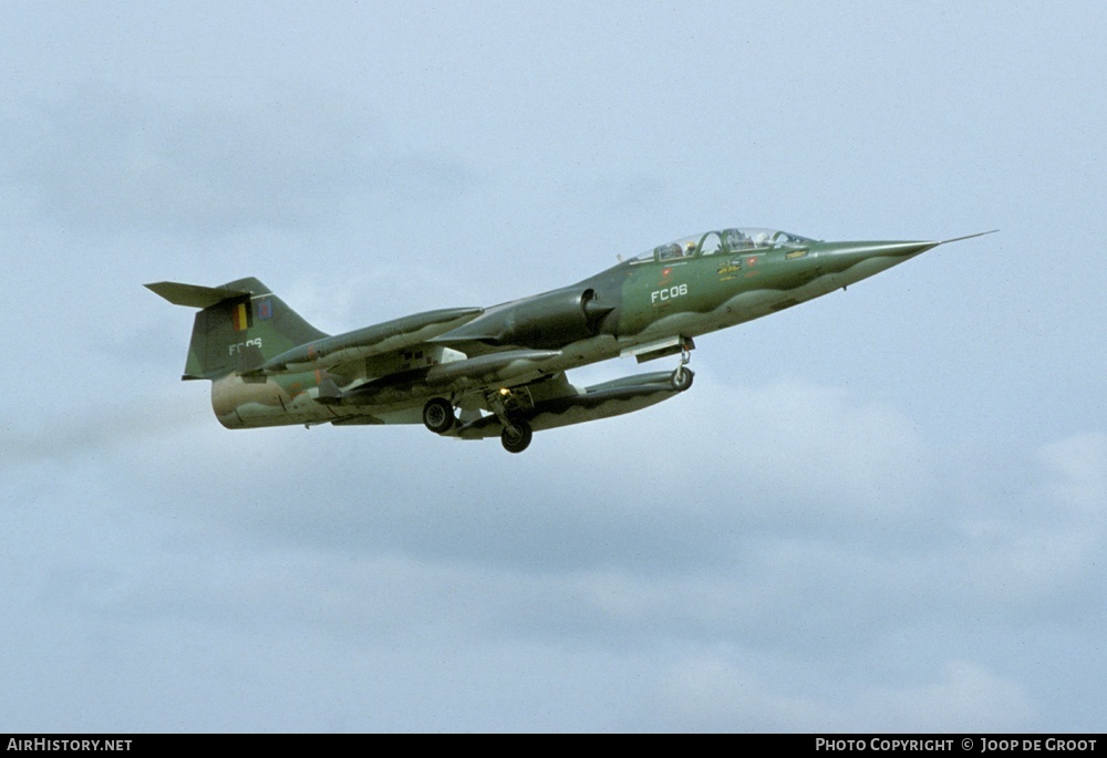 Aircraft Photo of FC06 | Lockheed TF-104G Starfighter | Belgium - Air Force | AirHistory.net #65111