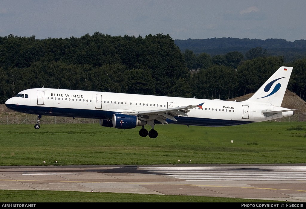 Aircraft Photo of D-ANJA | Airbus A321-111 | Blue Wings | AirHistory.net #65145