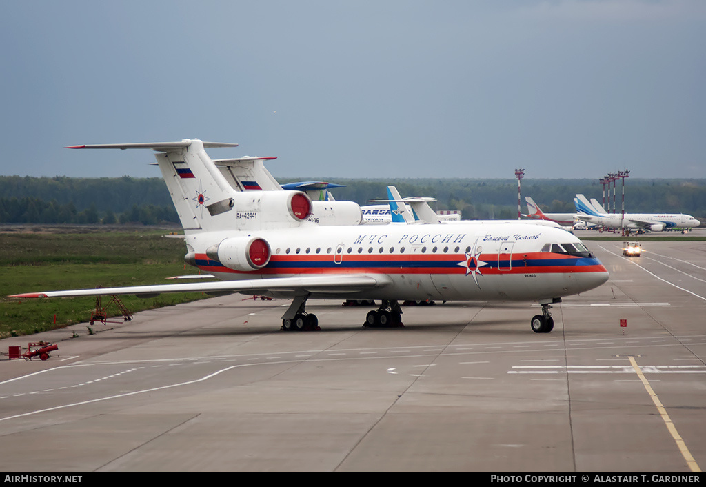 Aircraft Photo of RA-42441 | Yakovlev Yak-42D | MChS Rossii - Russia Ministry for Emergency Situations | AirHistory.net #65156