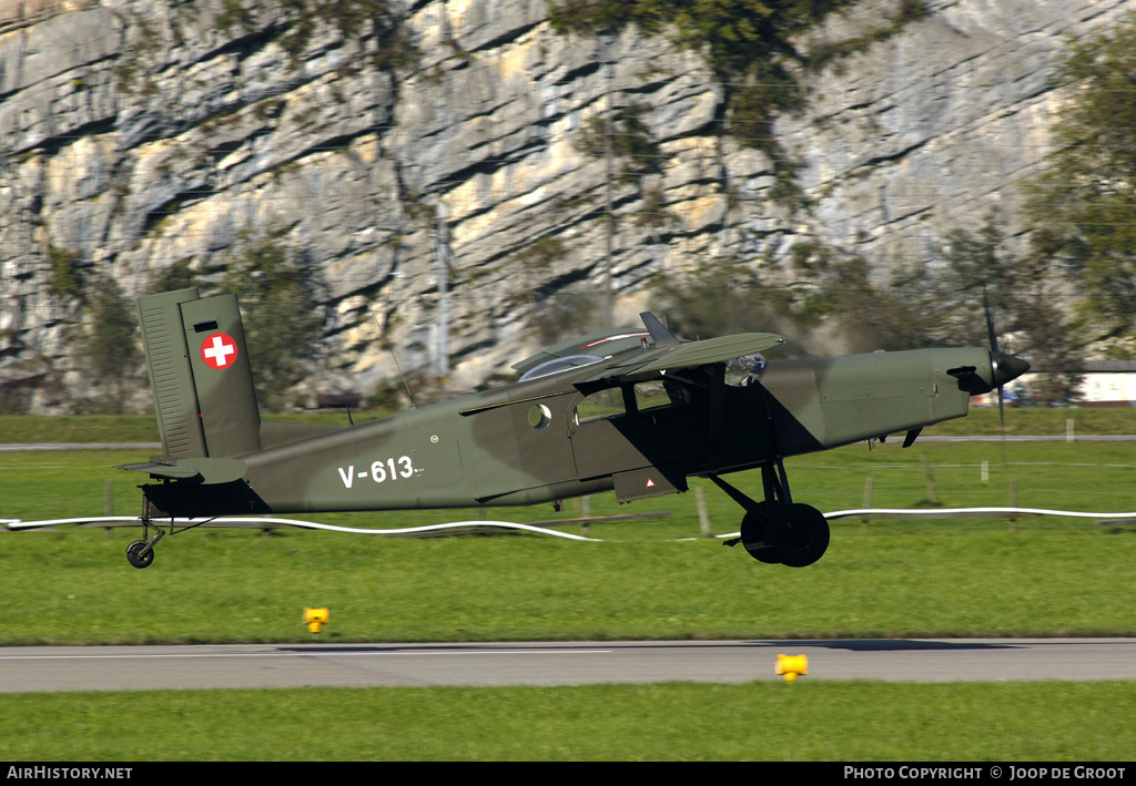 Aircraft Photo of V-613 | Pilatus PC-6/B2-H2M-1 Turbo Porter | Switzerland - Air Force | AirHistory.net #65186