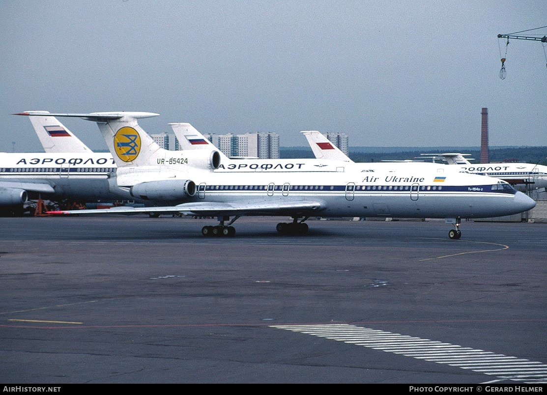 Aircraft Photo of UR-85424 | Tupolev Tu-154B-2 | Air Ukraine | AirHistory.net #65189