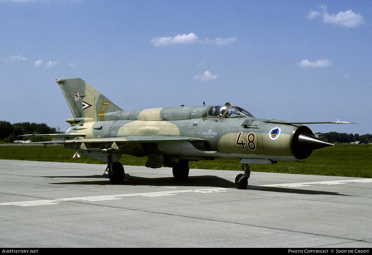 Aircraft Photo of 48 | Mikoyan-Gurevich MiG-21bis | Hungary - Air Force | AirHistory.net #65201
