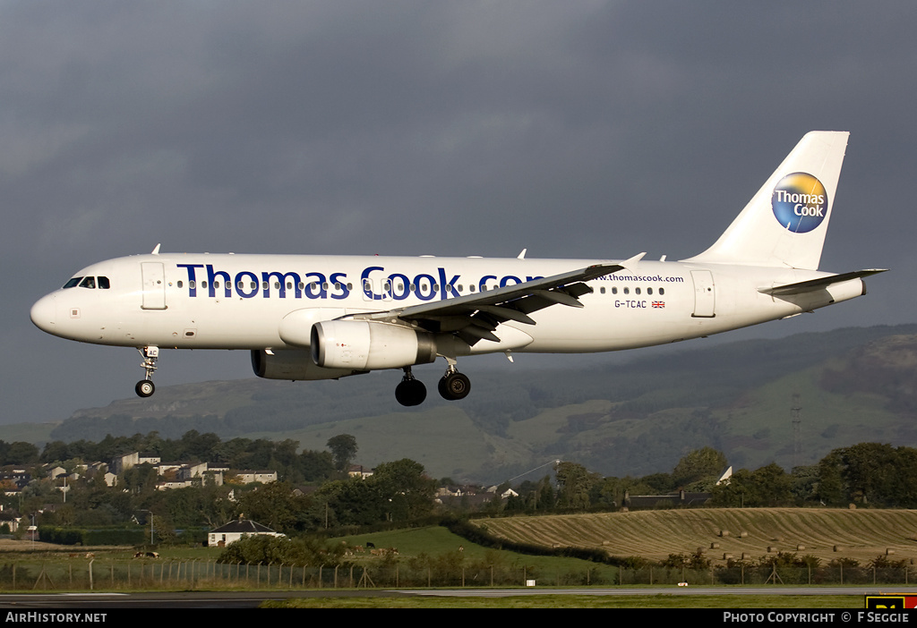 Aircraft Photo of G-TCAC | Airbus A320-232 | Thomas Cook Airlines | AirHistory.net #65213