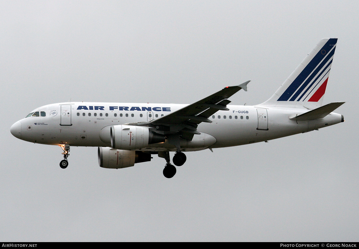 Aircraft Photo of F-GUGB | Airbus A318-111 | Air France | AirHistory.net #65222