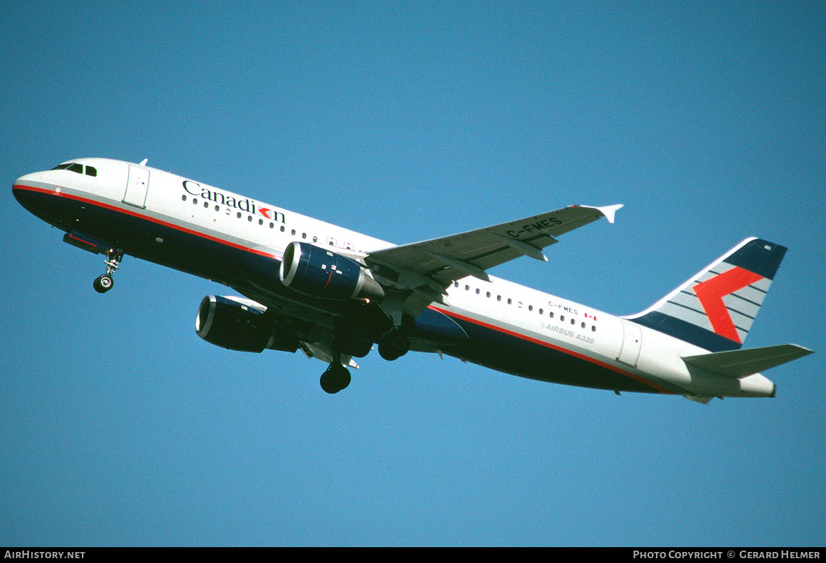 Aircraft Photo of C-FMES | Airbus A320-211 | Canadian Airlines | AirHistory.net #65225