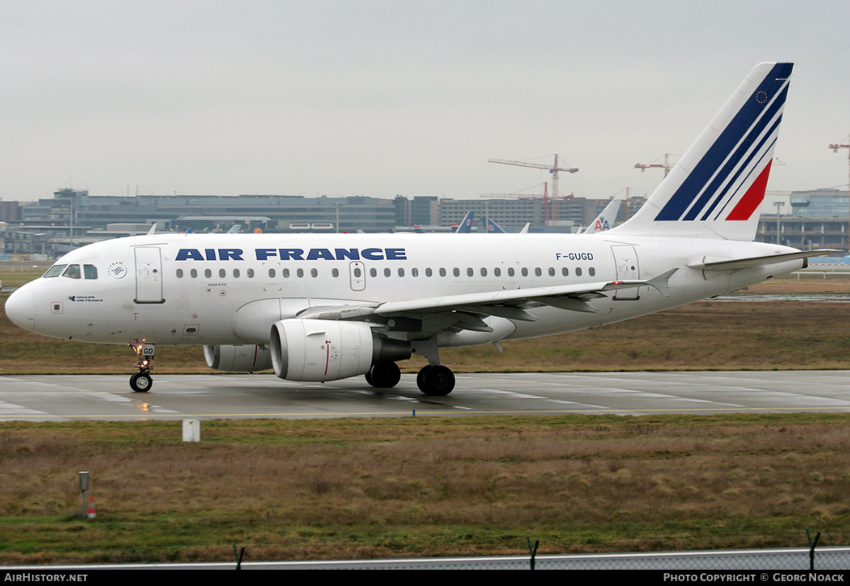 Aircraft Photo of F-GUGD | Airbus A318-111 | Air France | AirHistory.net #65228