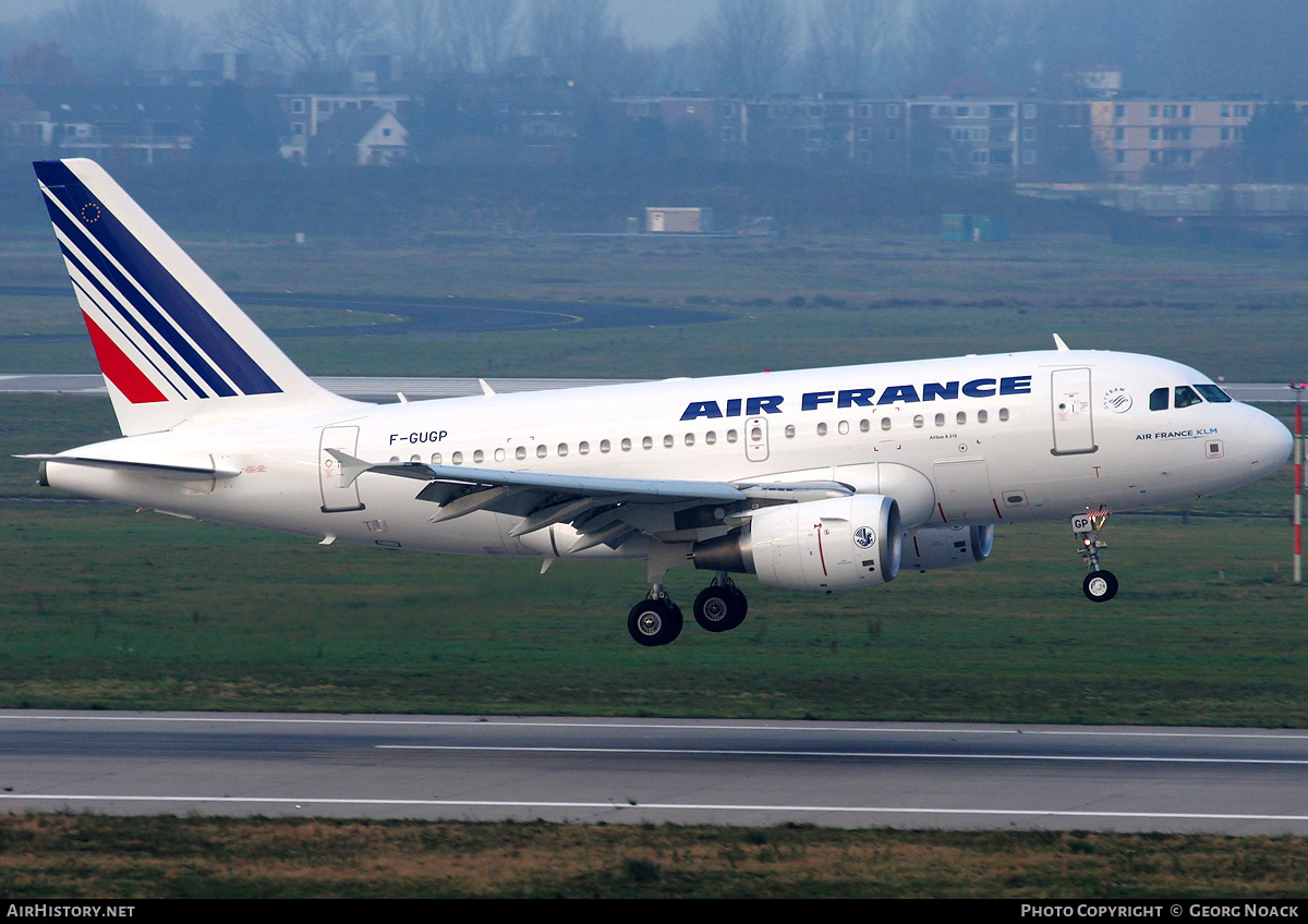 Aircraft Photo of F-GUGP | Airbus A318-111 | Air France | AirHistory.net #65230