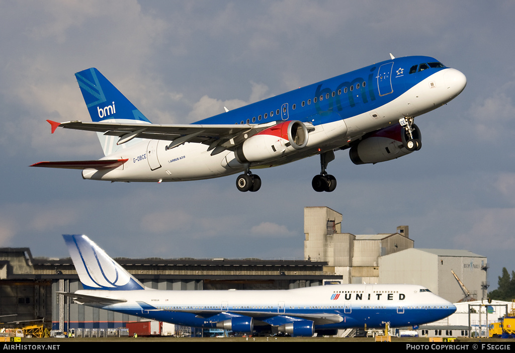 Aircraft Photo of G-DBCE | Airbus A319-131 | BMI - British Midland International | AirHistory.net #65232