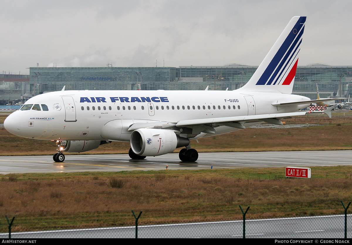 Aircraft Photo of F-GUGO | Airbus A318-111 | Air France | AirHistory.net #65237