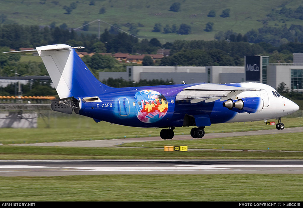 Aircraft Photo of G-ZAPO | British Aerospace BAe-146-200QC | Titan Airways | AirHistory.net #65244