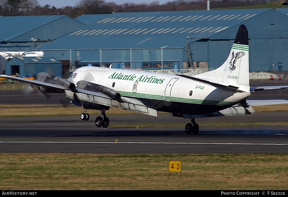 Aircraft Photo of G-FIJV | Lockheed L-188C(F) Electra | Atlantic Airlines | AirHistory.net #65268