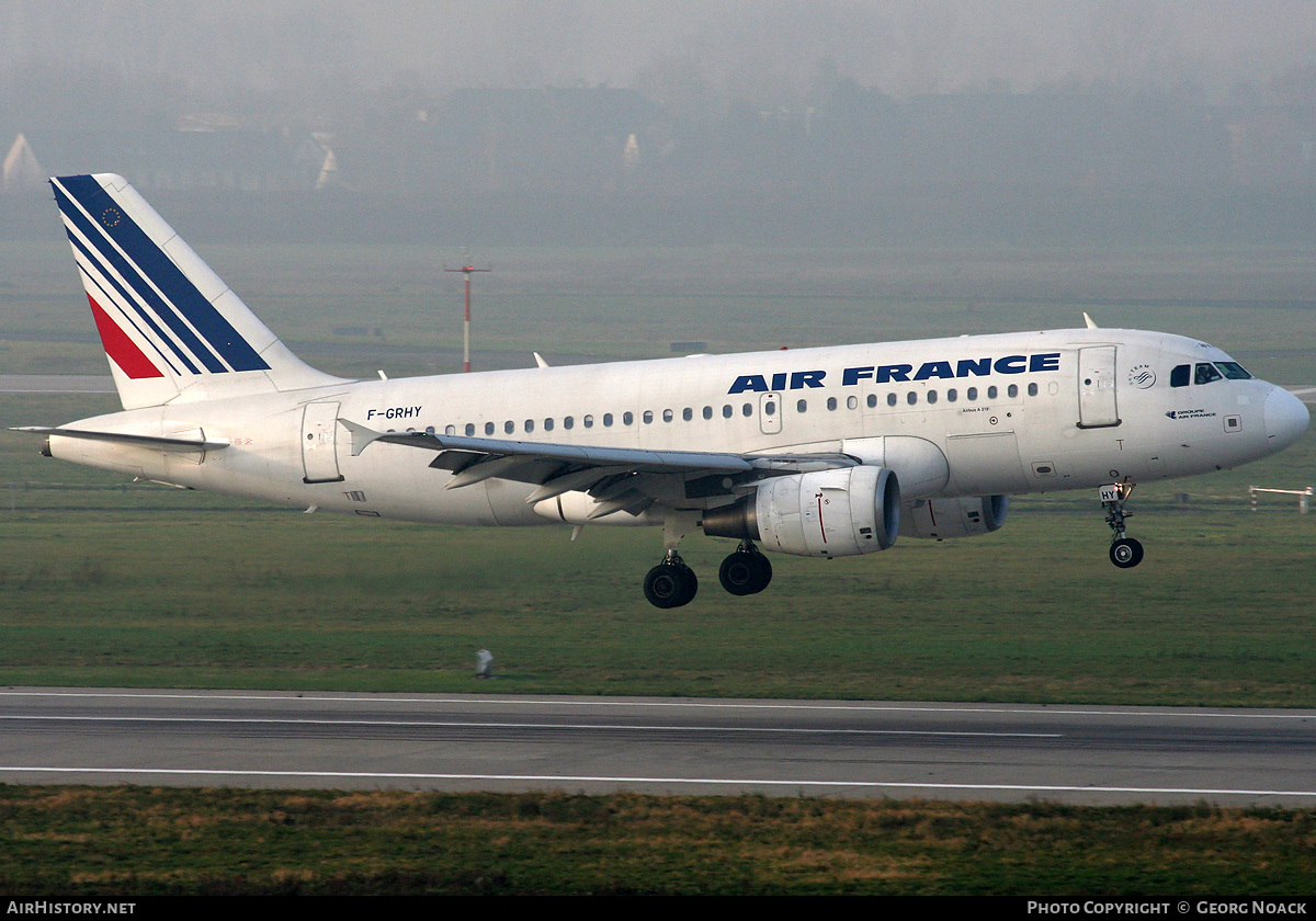 Aircraft Photo of F-GRHY | Airbus A319-111 | Air France | AirHistory.net #65279