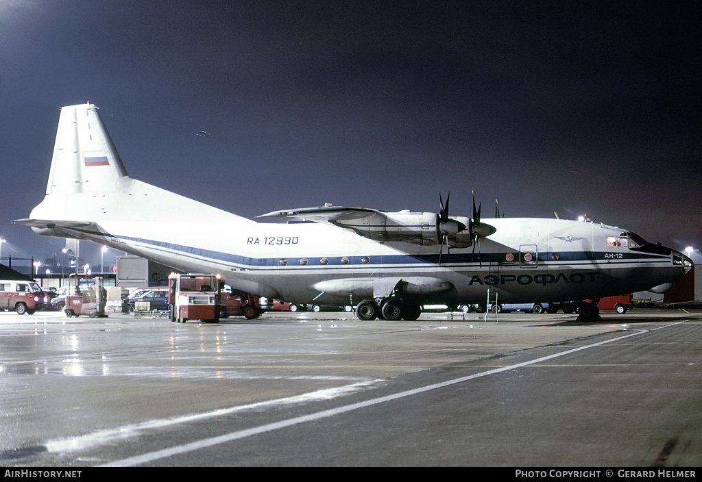 Aircraft Photo of RA-12990 | Antonov An-12B | Aeroflot | AirHistory.net #65289