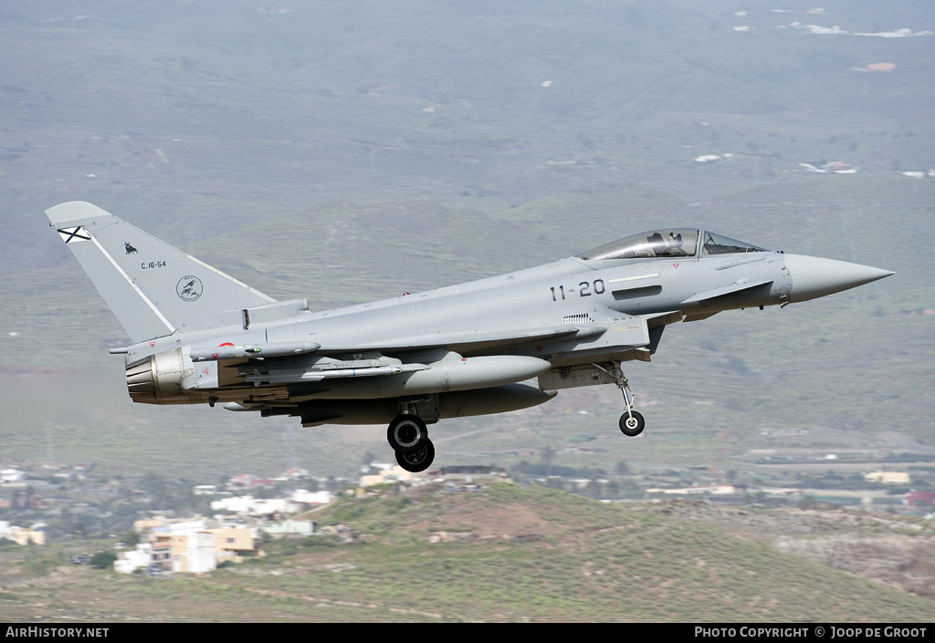 Aircraft Photo of C16-54 | Eurofighter EF-2000 Typhoon S | Spain - Air Force | AirHistory.net #65298