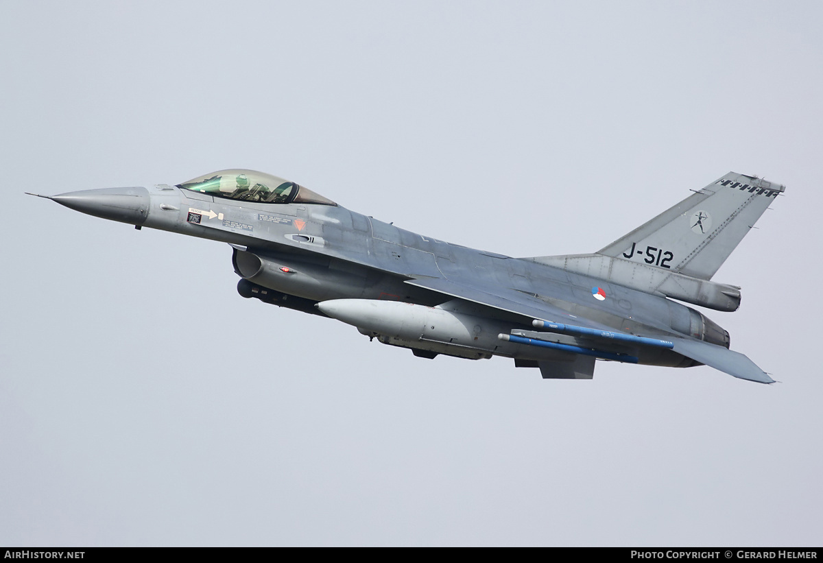 Aircraft Photo of J-512 | General Dynamics F-16AM Fighting Falcon | Netherlands - Air Force | AirHistory.net #65323