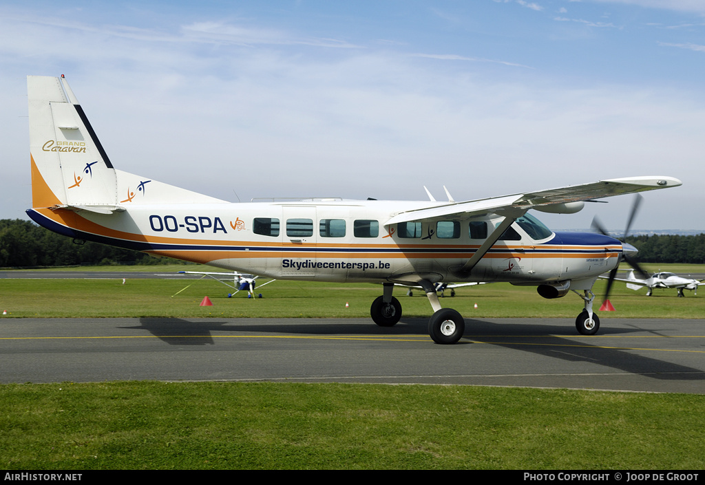 Aircraft Photo of OO-SPA | Cessna 208B Grand Caravan | SkyDive Spa | AirHistory.net #65340