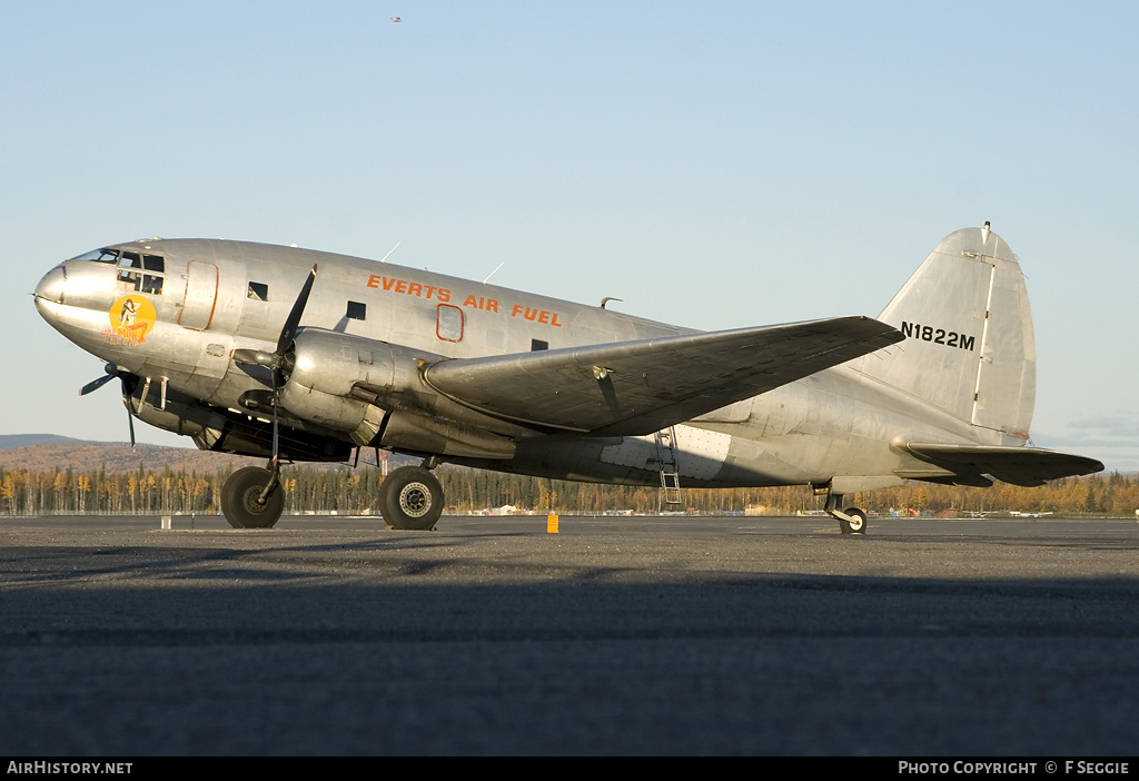 Aircraft Photo of N1822M | Curtiss C-46F Commando | Everts Air Fuel | AirHistory.net #65362