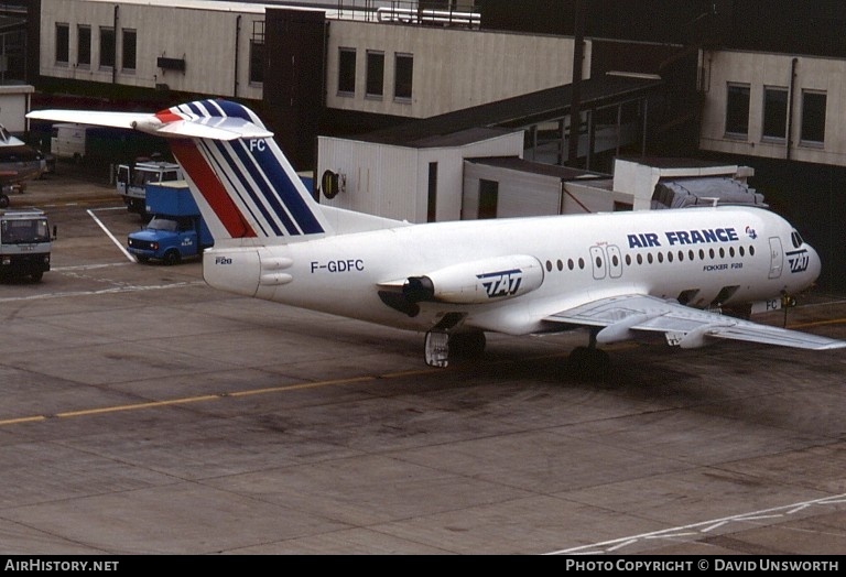 Aircraft Photo of F-GDFC | Fokker F28-4000 Fellowship | Air France | AirHistory.net #65364