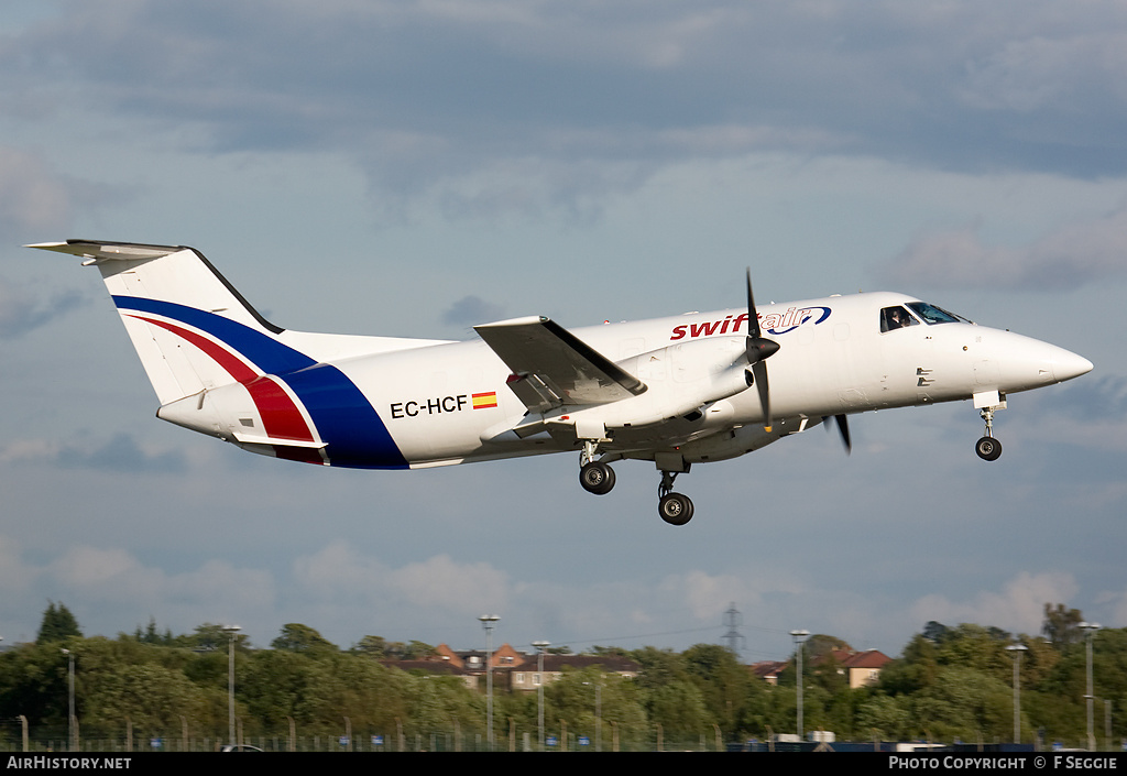 Aircraft Photo of EC-HCF | Embraer EMB-120(ERF) Brasilia | Swiftair | AirHistory.net #65371