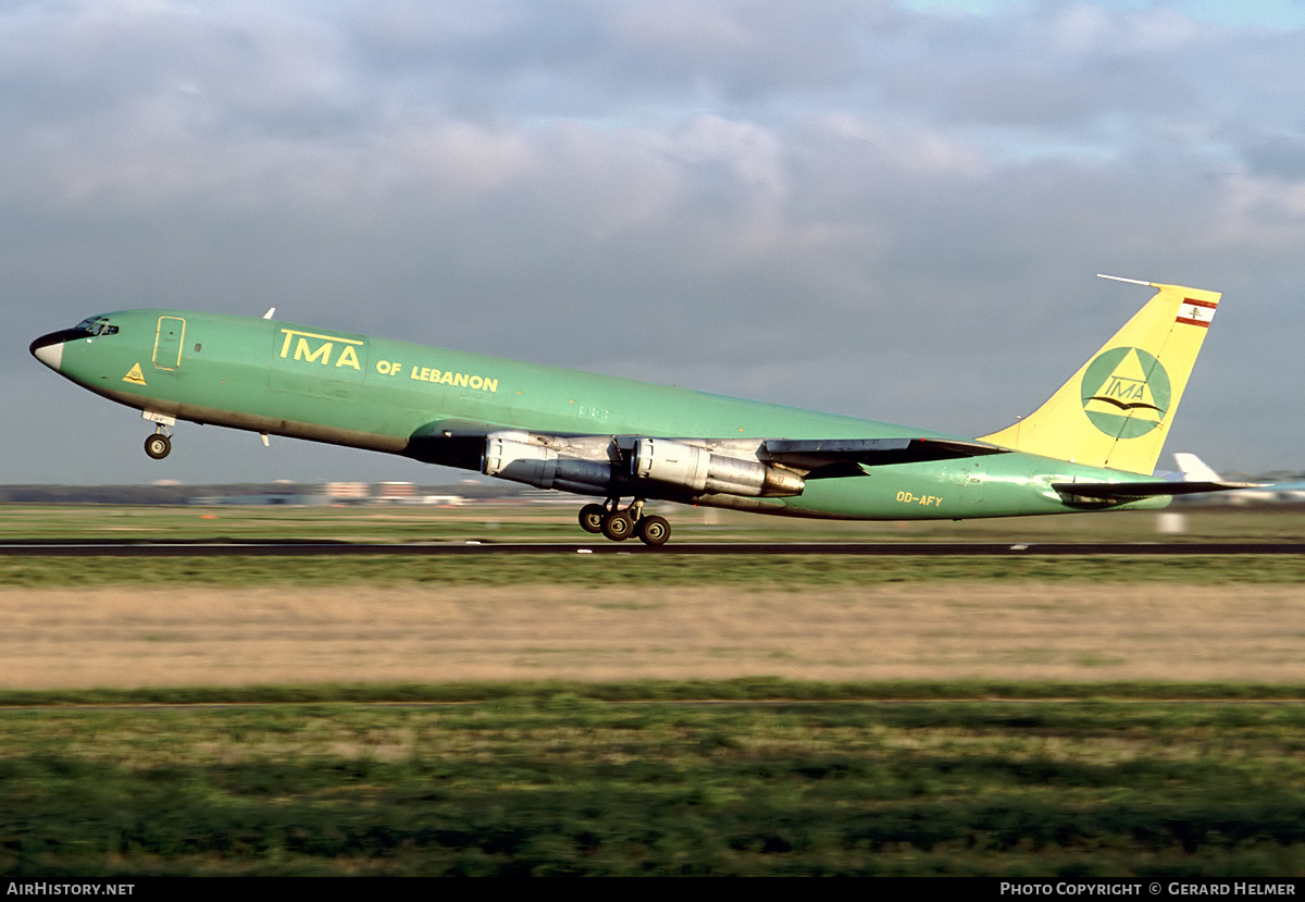 Aircraft Photo of OD-AFY | Boeing 707-327C | TMA of Lebanon - Trans Mediterranean Airways | AirHistory.net #65383