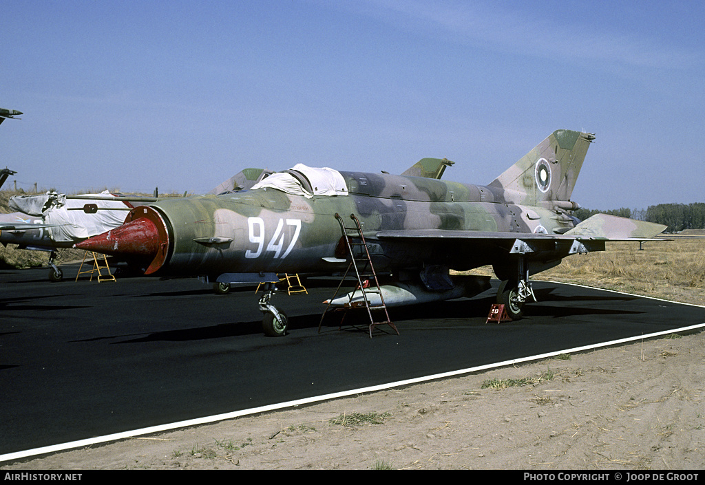 Aircraft Photo of 947 | Mikoyan-Gurevich MiG-21bis | Bulgaria - Air Force | AirHistory.net #65384