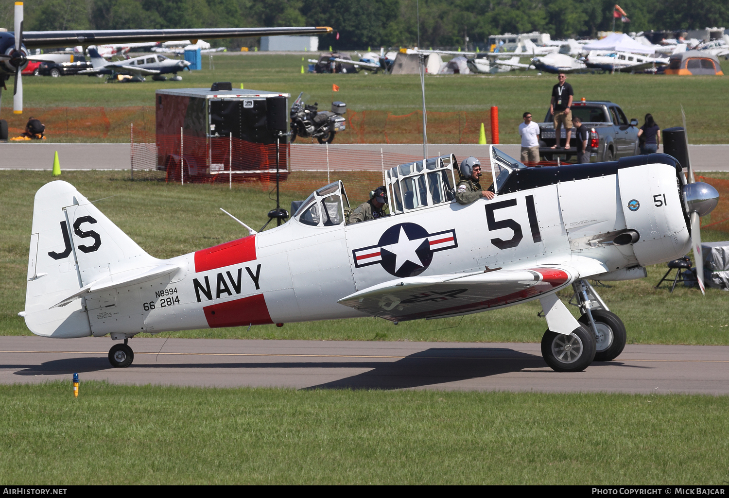 Aircraft Photo of N8994 / 66-2814 | North American AT-16 Harvard IIB | USA - Navy | AirHistory.net #65412