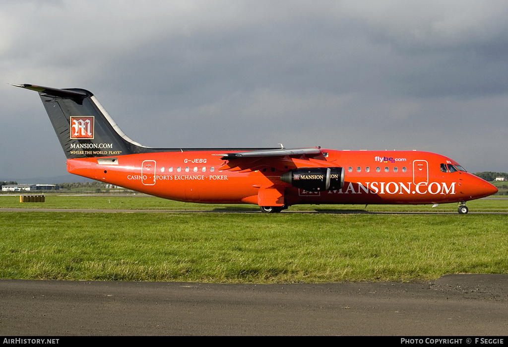 Aircraft Photo of G-JEBG | British Aerospace BAe-146-300 | Flybe | AirHistory.net #65429