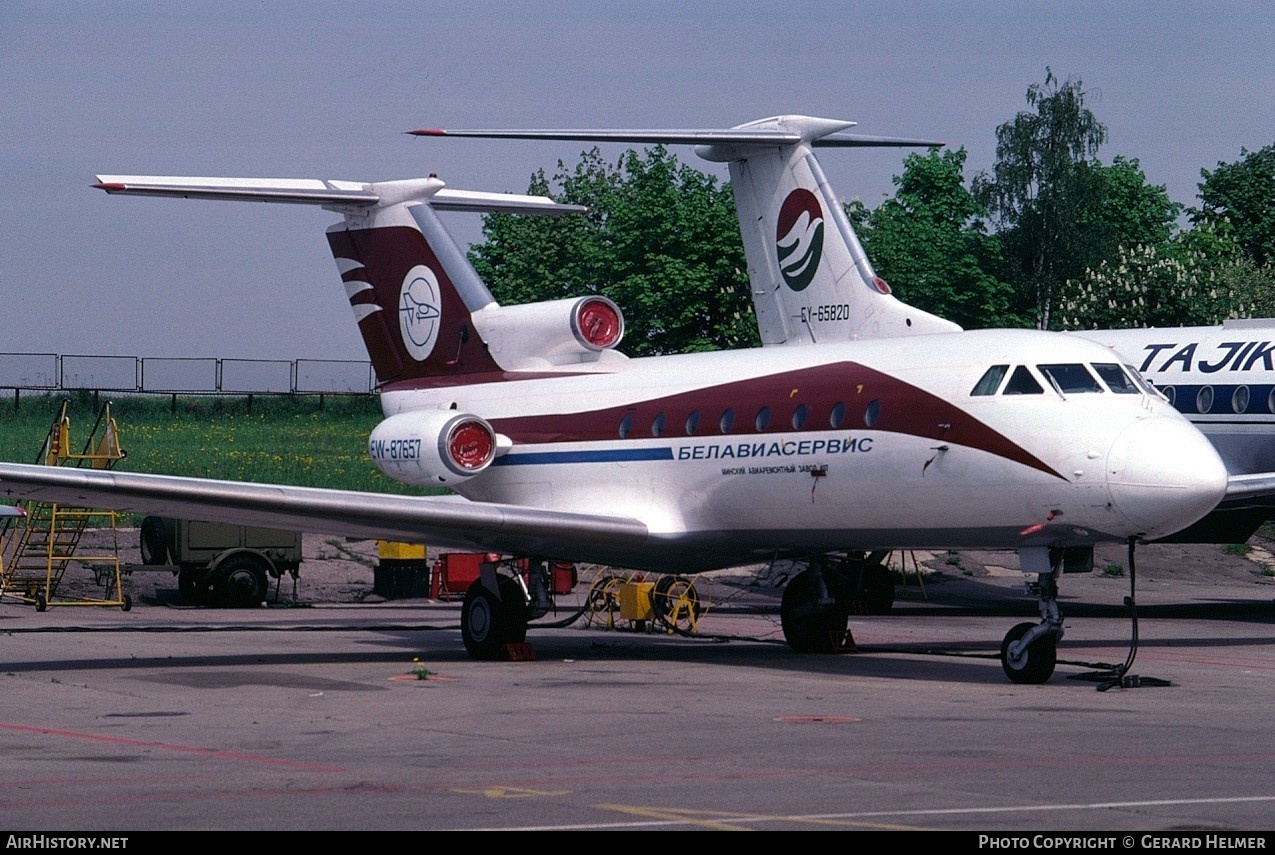 Aircraft Photo of EW-87657 | Yakovlev Yak-40 | Belaviaservis | AirHistory.net #65439