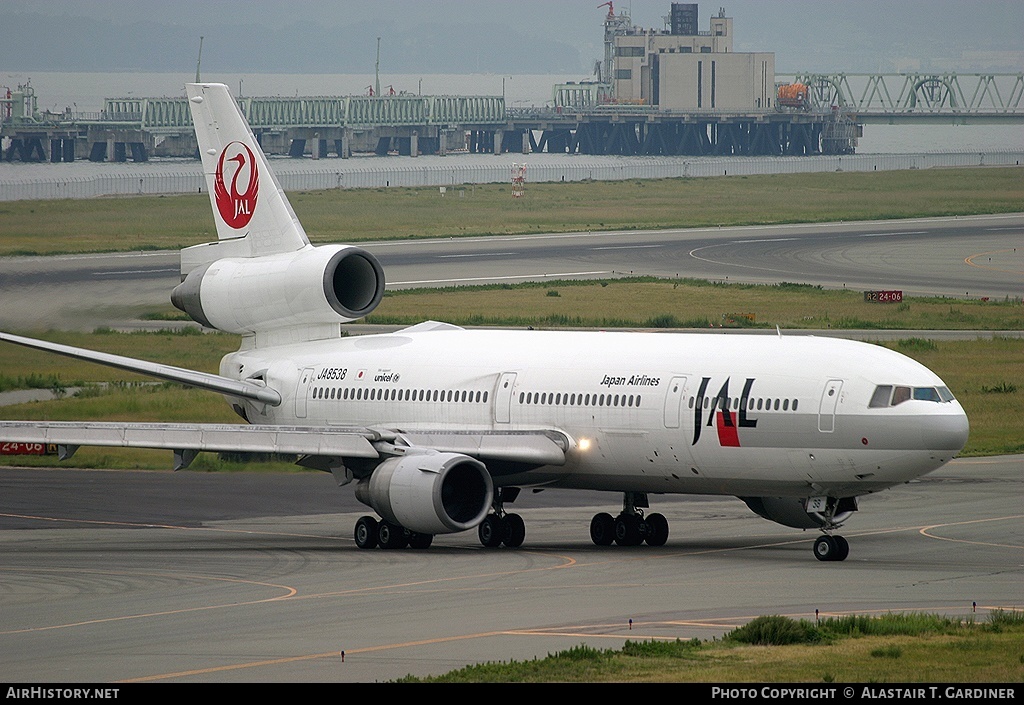 Aircraft Photo of JA8538 | McDonnell Douglas DC-10-40I | Japan Airlines - JAL | AirHistory.net #65442