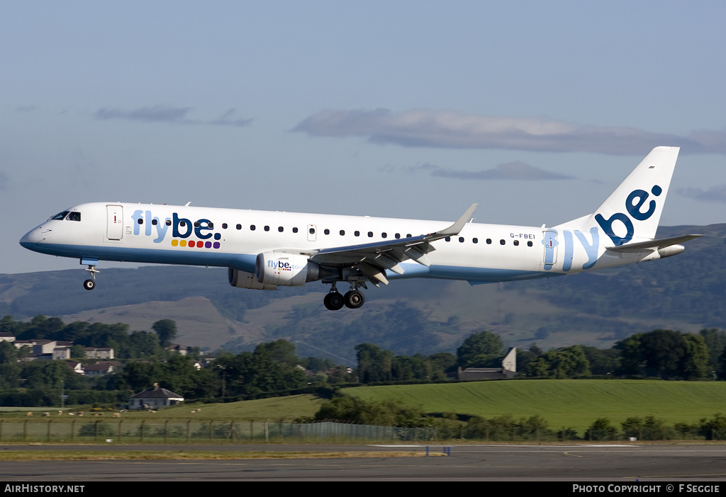 Aircraft Photo of G-FBEI | Embraer 195LR (ERJ-190-200LR) | Flybe | AirHistory.net #65443