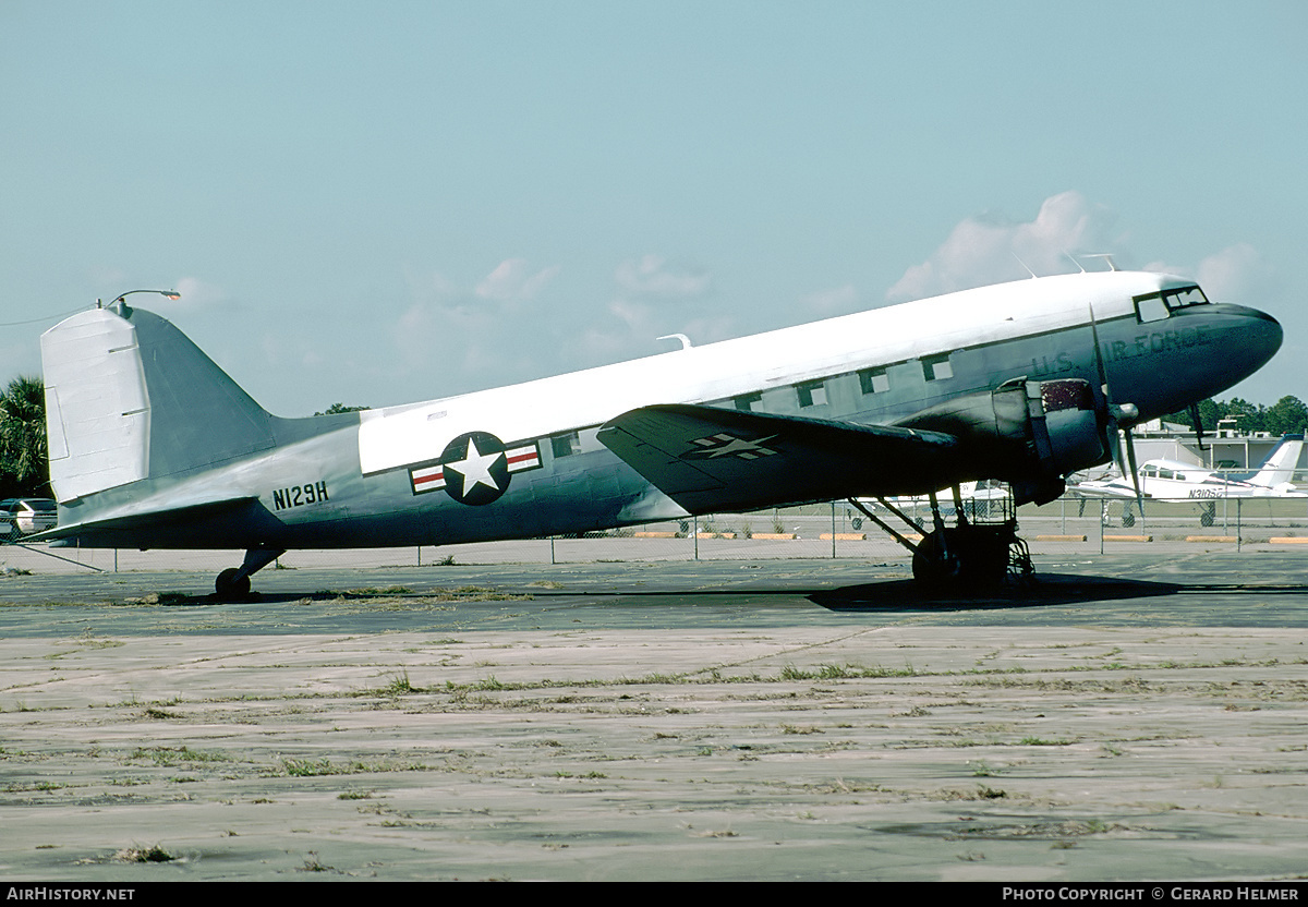 Aircraft Photo of N129H | Douglas DC-3A-197E | USA - Air Force | AirHistory.net #65453
