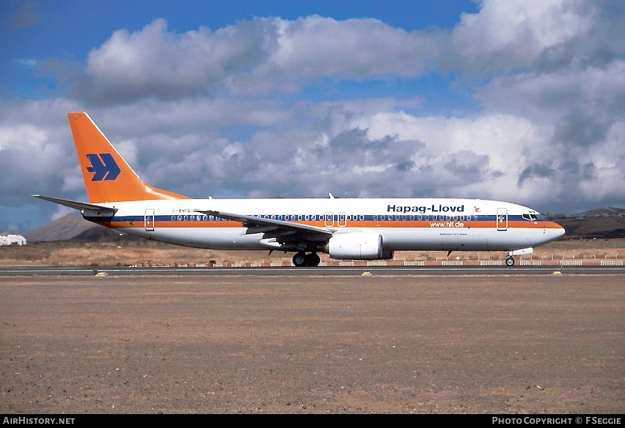 Aircraft Photo of D-AHFB | Boeing 737-8K5 | Hapag-Lloyd | AirHistory.net #65463