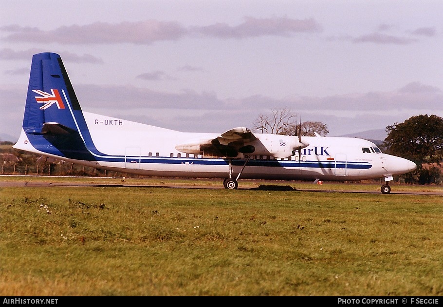 Aircraft Photo of G-UKTH | Fokker 50 | Air UK | AirHistory.net #65464