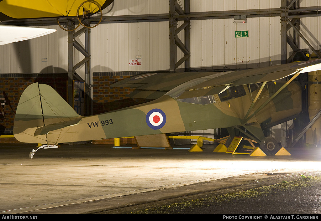 Aircraft Photo of VW993 | Beagle A-61 Terrier 1/Auster AOP6 | UK - Air Force | AirHistory.net #65474