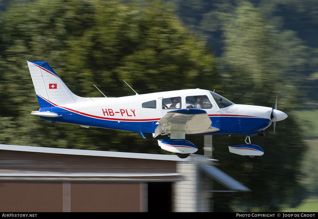 Aircraft Photo of HB-PLY | Piper PA-28-181 Archer II | Fliegerschule Birrfeld | AirHistory.net #65509