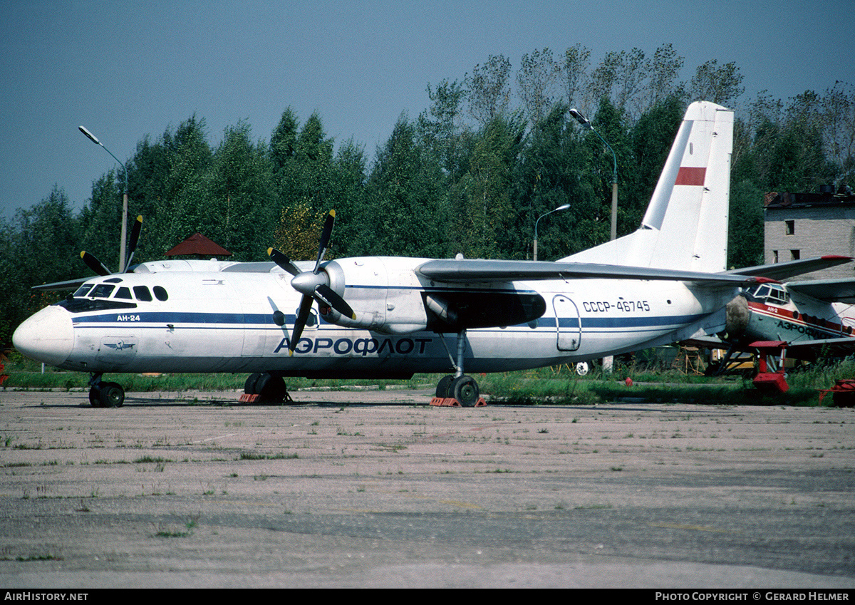 Aircraft Photo of CCCP-46745 | Antonov An-24 | Aeroflot | AirHistory.net #65550