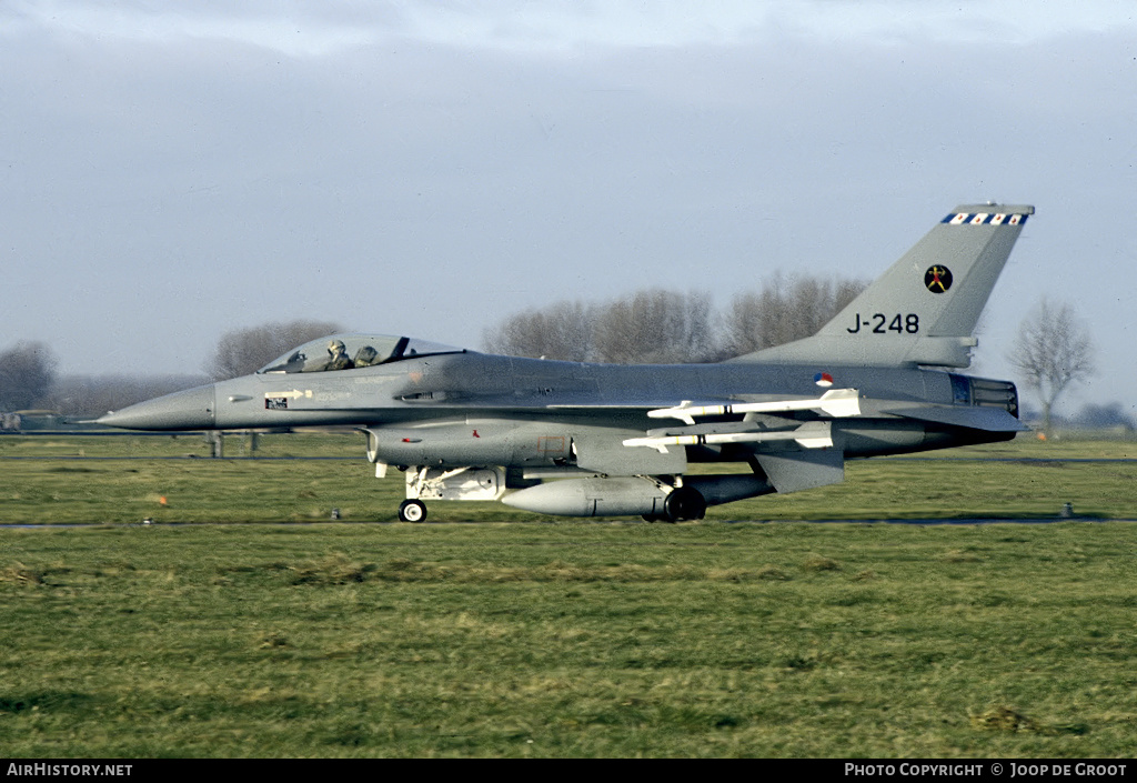 Aircraft Photo of J-248 | General Dynamics F-16A Fighting Falcon | Netherlands - Air Force | AirHistory.net #65551