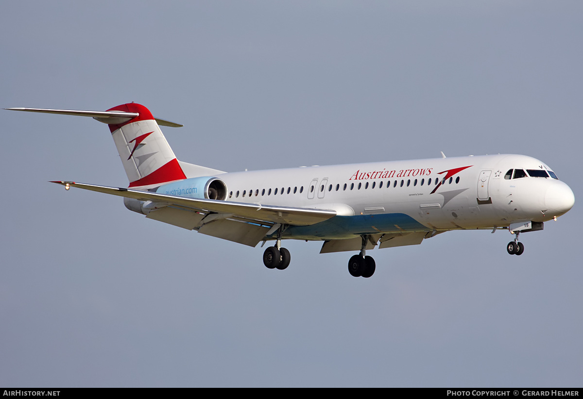 Aircraft Photo of OE-LVB | Fokker 100 (F28-0100) | Austrian Arrows | AirHistory.net #65572