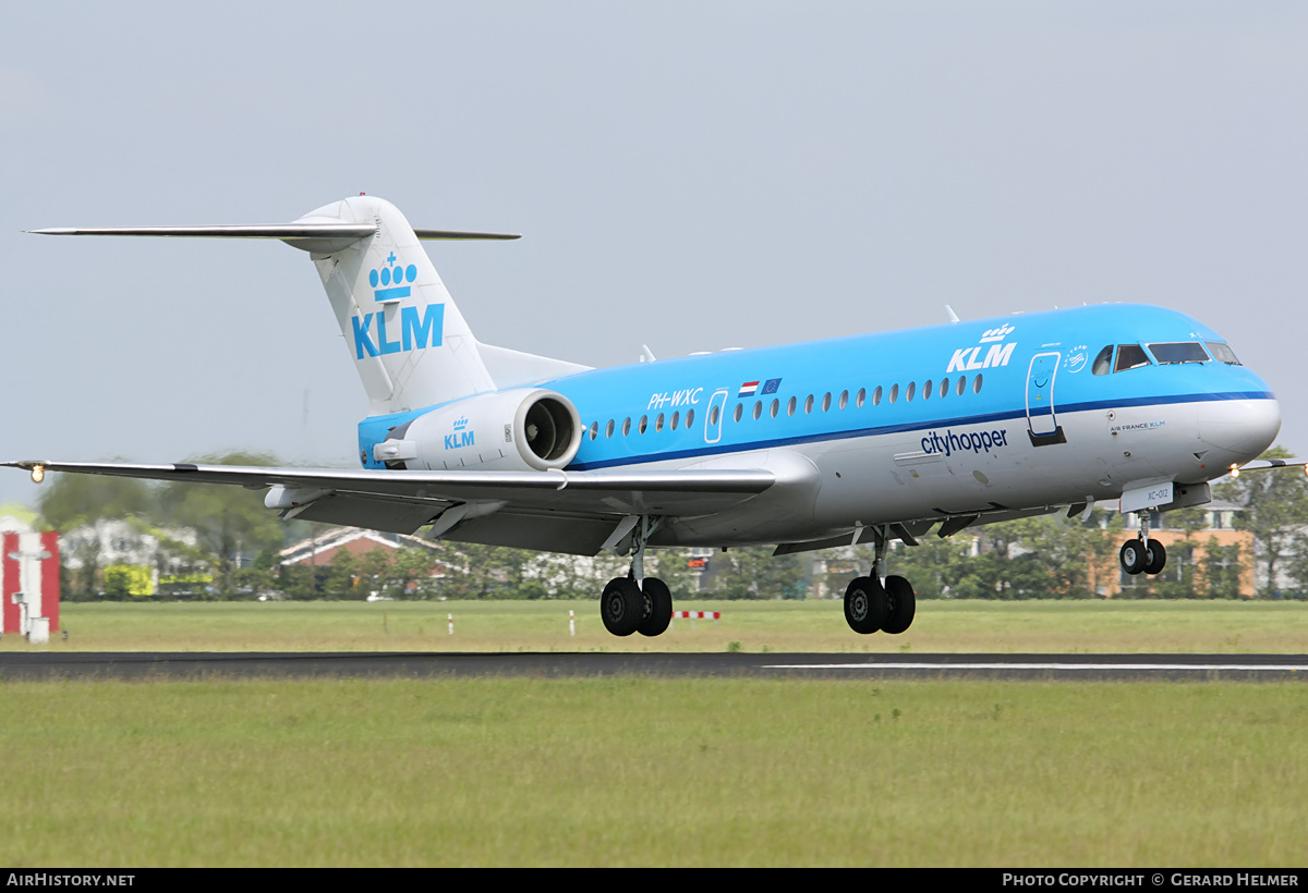 Aircraft Photo of PH-WXC | Fokker 70 (F28-0070) | KLM Cityhopper | AirHistory.net #65582