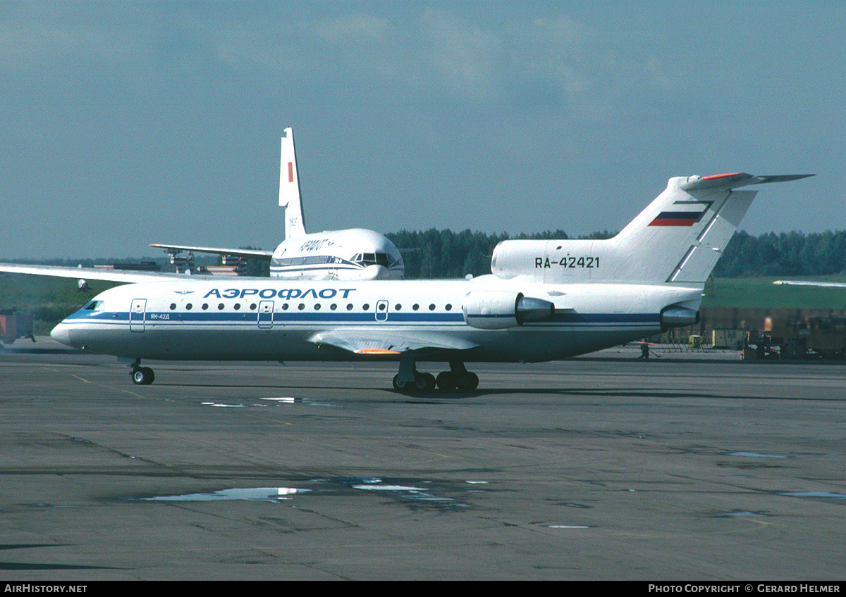 Aircraft Photo of RA-42421 | Yakovlev Yak-42D | Aeroflot | AirHistory.net #65586