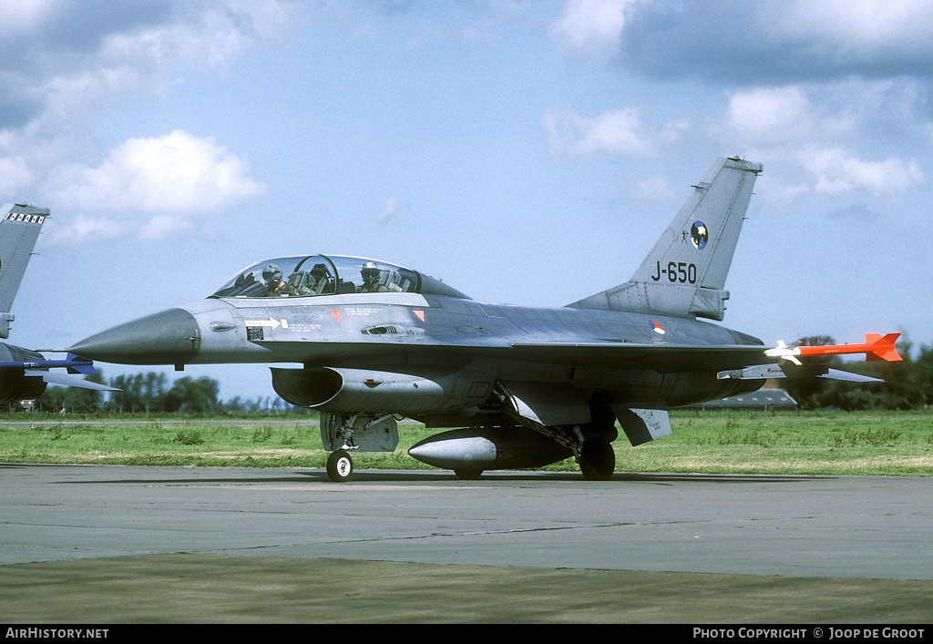Aircraft Photo of J-650 | General Dynamics F-16B Fighting Falcon | Netherlands - Air Force | AirHistory.net #65601